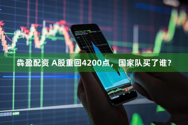 犇盈配资 A股重回4200点，国家队买了谁？
